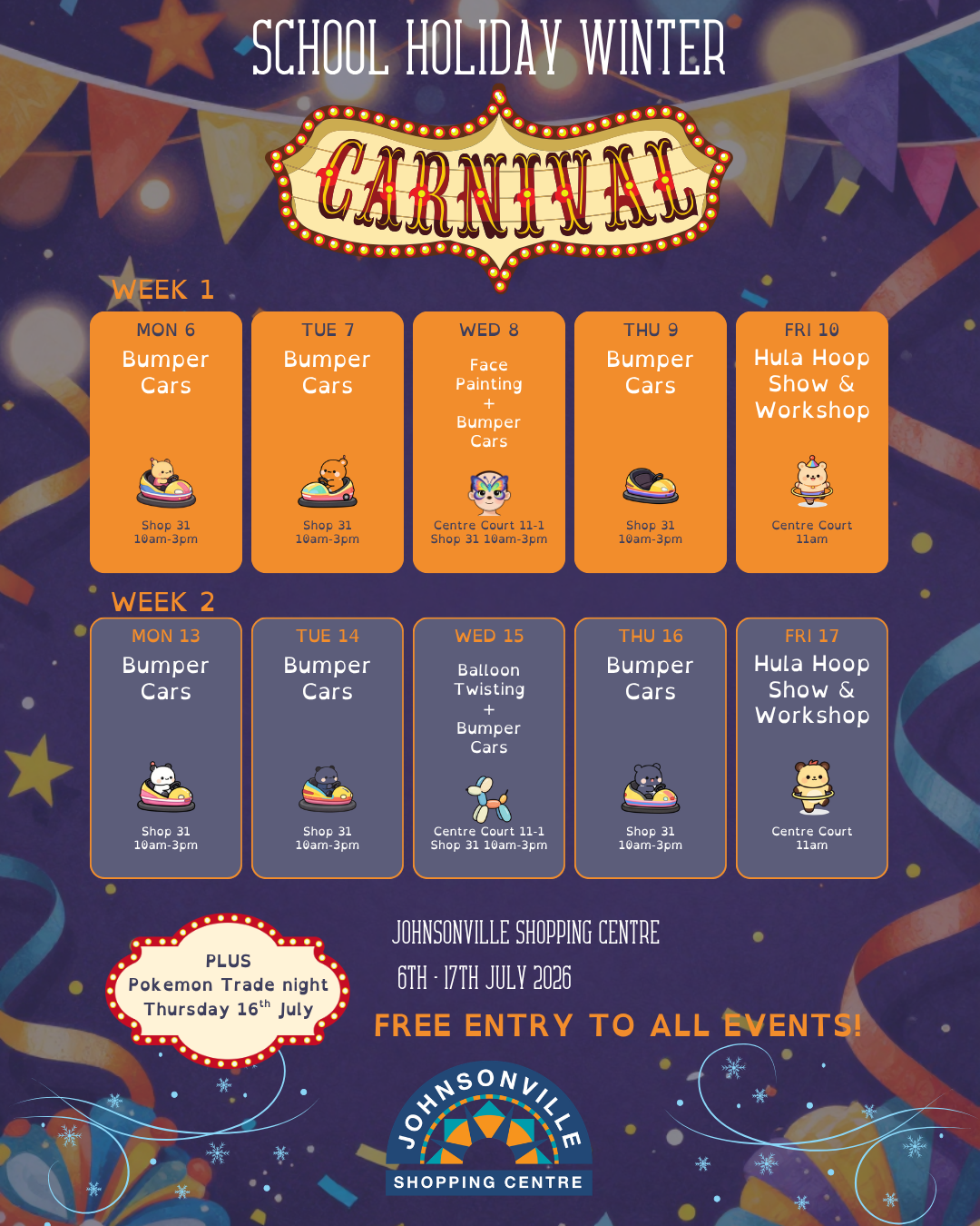 Carnival School Holiday Activities Poster (Instagram Post (45))